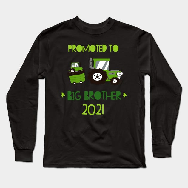 Children's Big Brother Tractor Shirt 2021 Long Sleeve T-Shirt by alpmedia